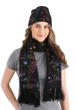 Elope Knit Scarf Hogwarts House Emblem Constellations -Cheap Anna Costumes Store hogwarts house emblem constellations knit scarf alt 3