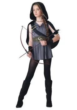 In Character Hooded Huntress Costume For Kids