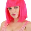 Partytime Wig Hot Pink Bob Wig Accessory