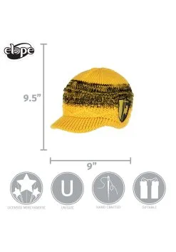 Elope Knit Brim Cap Hufflepuff -Cheap Anna Costumes Store hufflepuff knit brim cap alt 3