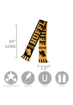 Elope Hufflepuff Reversible Winter Knit Scarf 7 Elope Hufflepuff Reversible Winter Knit Scarf -Cheap Anna Costumes Store hufflepuff reversible knit scarf alt 3
