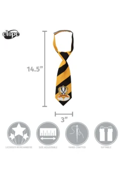 Elope Hufflepuff Crest Toddler Breakaway Tie -Cheap Anna Costumes Store hufflepuff toddler tie alt 4