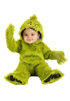 Guangzhou Fashion Travelling Goods Co. Ltd Classic Grinch Jumpsuit Infant Costume -Cheap Anna Costumes Store infant classic grinch jumpsuit costume alt 1