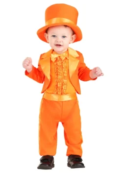 Fun Costumes Orange Suit Costume For Infants -Cheap Anna Costumes Store infant orange suit costume alt 2