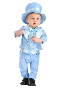 Fun Costumes Powder Blue Suit Costume For Infants -Cheap Anna Costumes Store infant powder blue suit costume alt 2