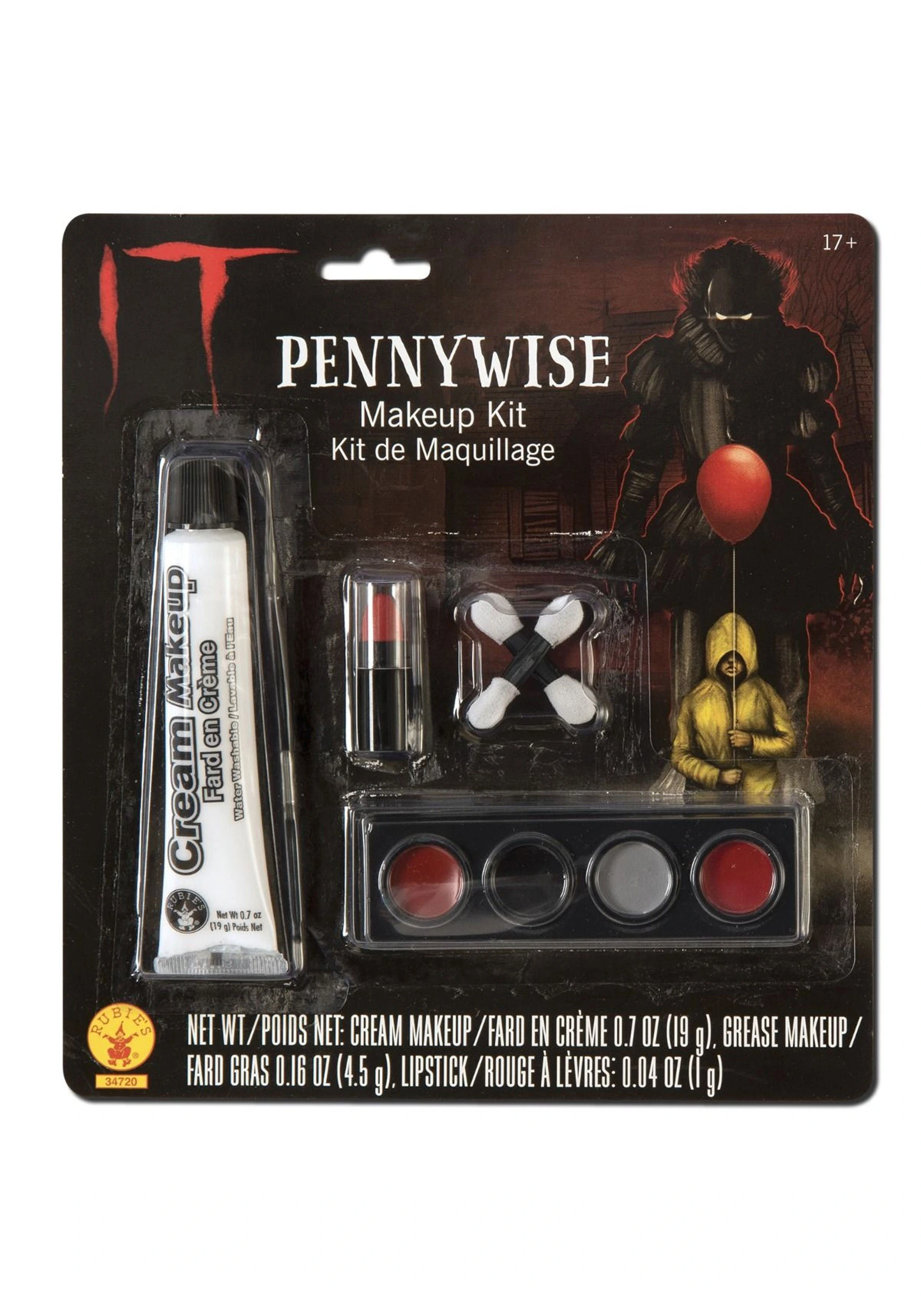 Rubies Costume Co. Inc IT: The Movie Pennywise Makeup Kit New 1 Rubies Costume Co. Inc IT: The Movie Pennywise Makeup Kit New