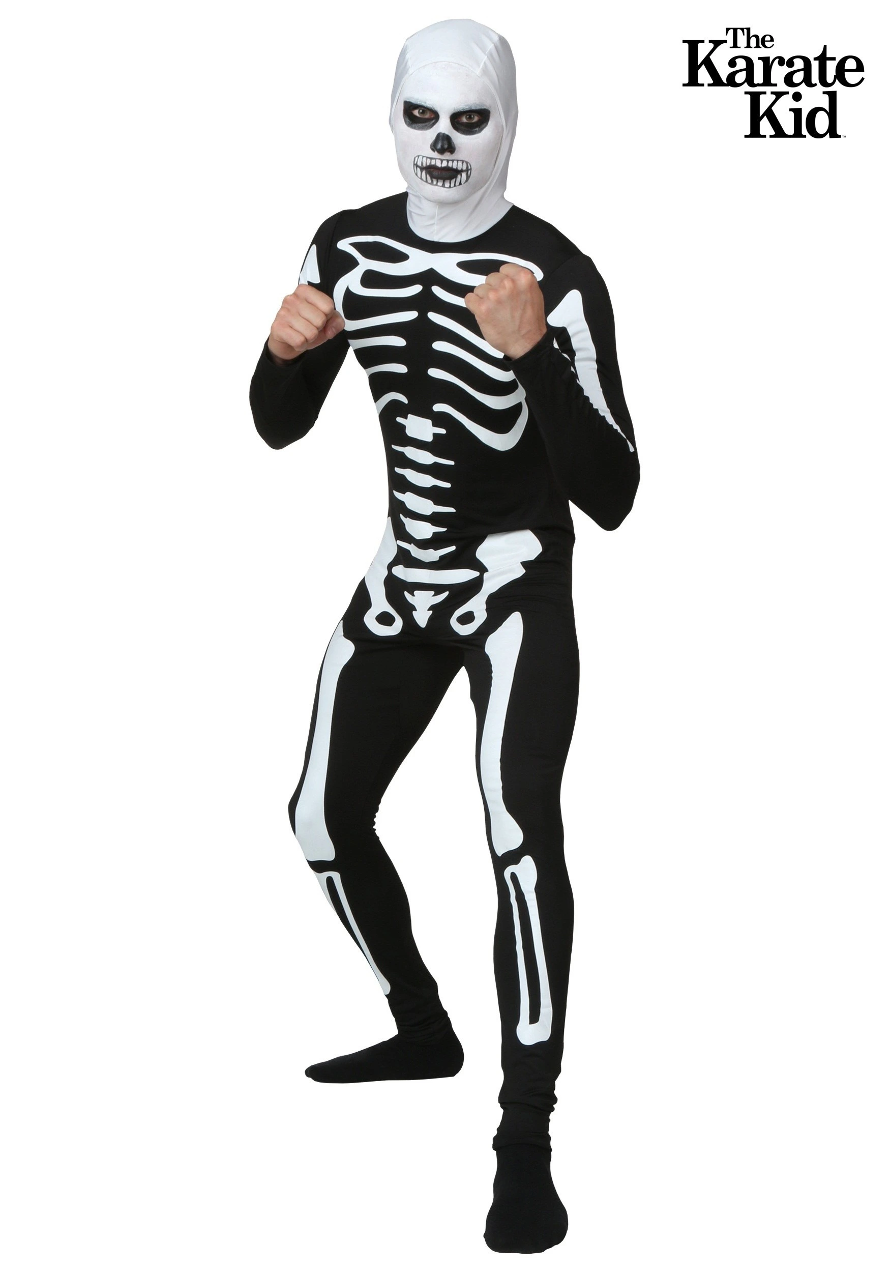 Fun Costumes Adult Karate Kid Skeleton Costume Suit 1 Fun Costumes Adult Karate Kid Skeleton Costume Suit