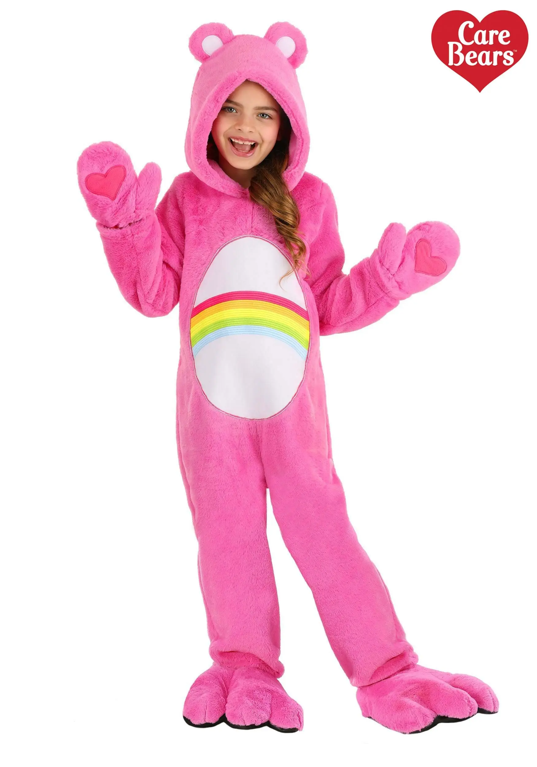 Fun Costumes Deluxe Kid's Care Bears Cheer Bear Costume 1 Fun Costumes Deluxe Kid's Care Bears Cheer Bear Costume