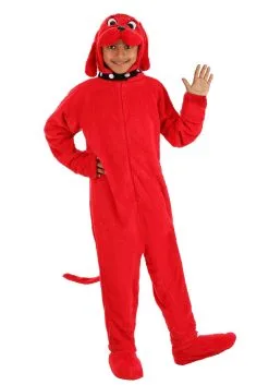 Seasons (HK) Ltd. Kid's Clifford The Big Red Dog Costume -Cheap Anna Costumes Store kids clifford the big red dog costume alt 2