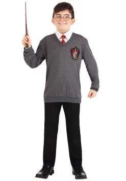 Jerry Leigh Deluxe Kid's Harry Potter Costume -Cheap Anna Costumes Store kids deluxe harry potter costume alt 2