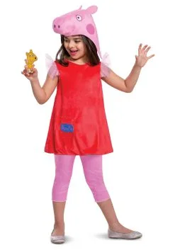 Disguise Peppa Pig Deluxe Costume For Kids -Cheap Anna Costumes Store kids deluxe peppa pig costume alt 2