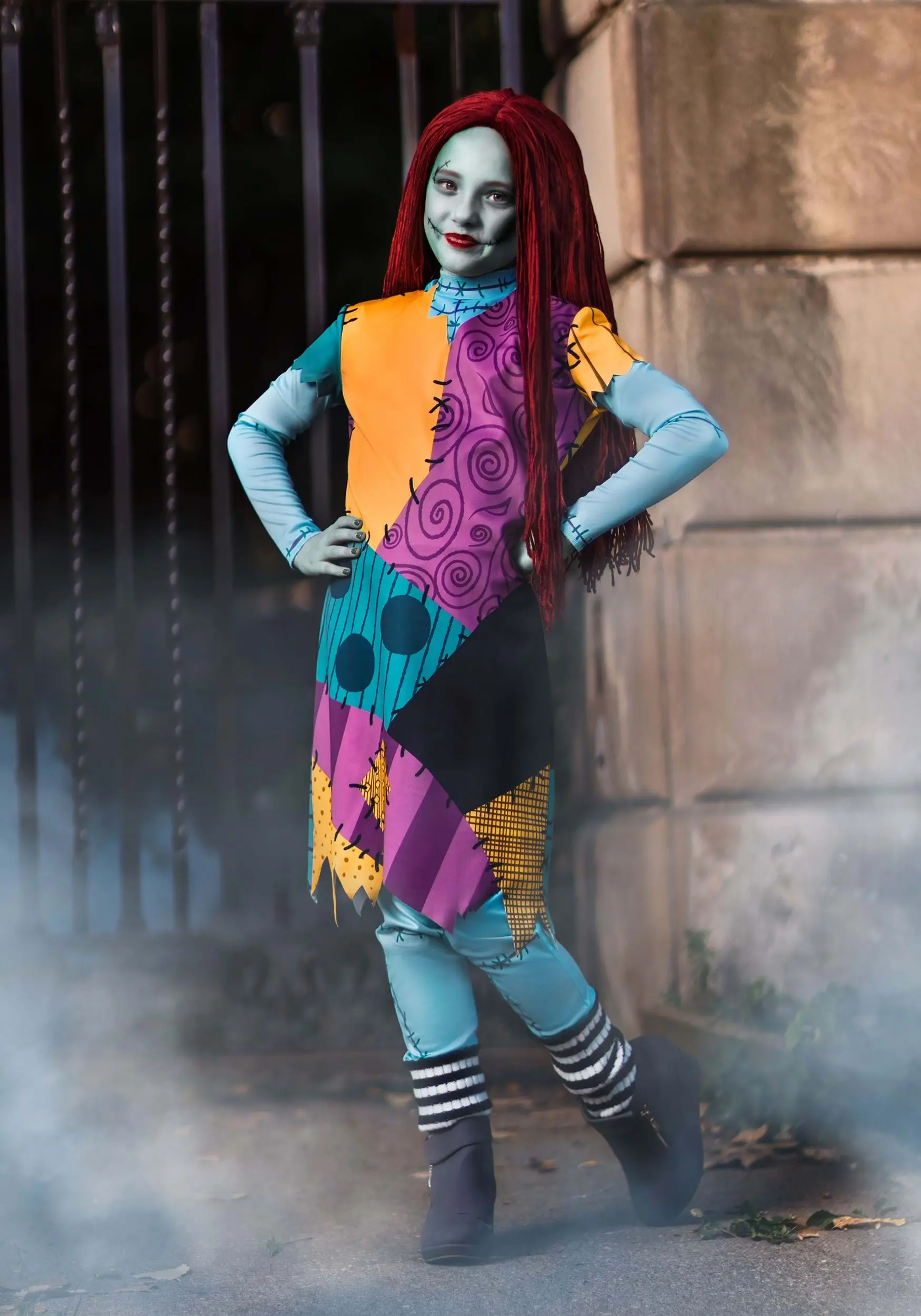 Armada Kid's Disney Nightmare Before Christmas Deluxe Sally Costume 2 Armada Kid's Disney Nightmare Before Christmas Deluxe Sally Costume - Image 2