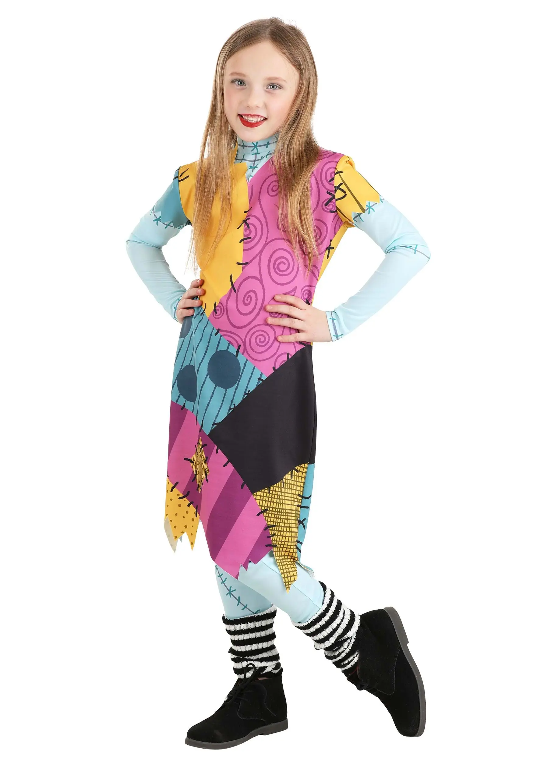 Armada Kid's Disney Nightmare Before Christmas Deluxe Sally Costume 3 Armada Kid's Disney Nightmare Before Christmas Deluxe Sally Costume - Image 3
