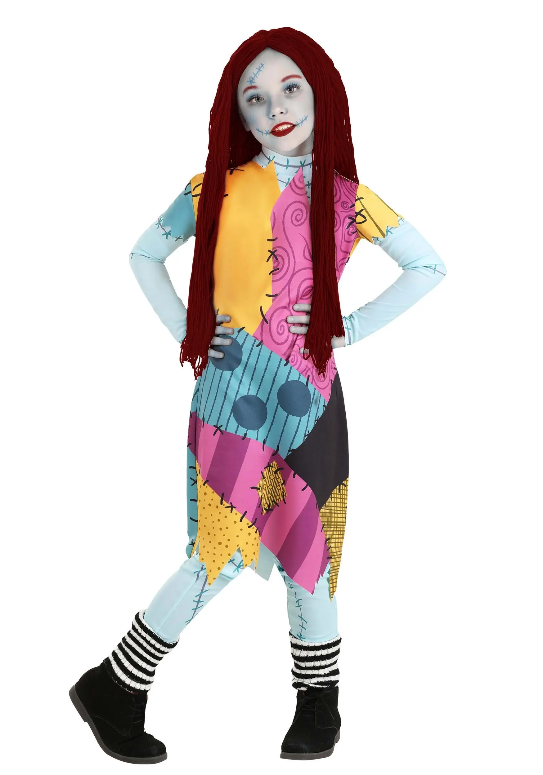 Armada Kid's Disney Nightmare Before Christmas Deluxe Sally Costume 7 Armada Kid's Disney Nightmare Before Christmas Deluxe Sally Costume - Image 7