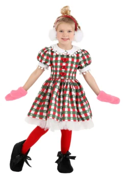 Suzhou Zhongsheng Imp & Exp Co., Ltd Deluxe Storybook Christmas Girl Costume For Toddlers -Cheap Anna Costumes Store kids deluxe storybook christmas girl costume alt 2