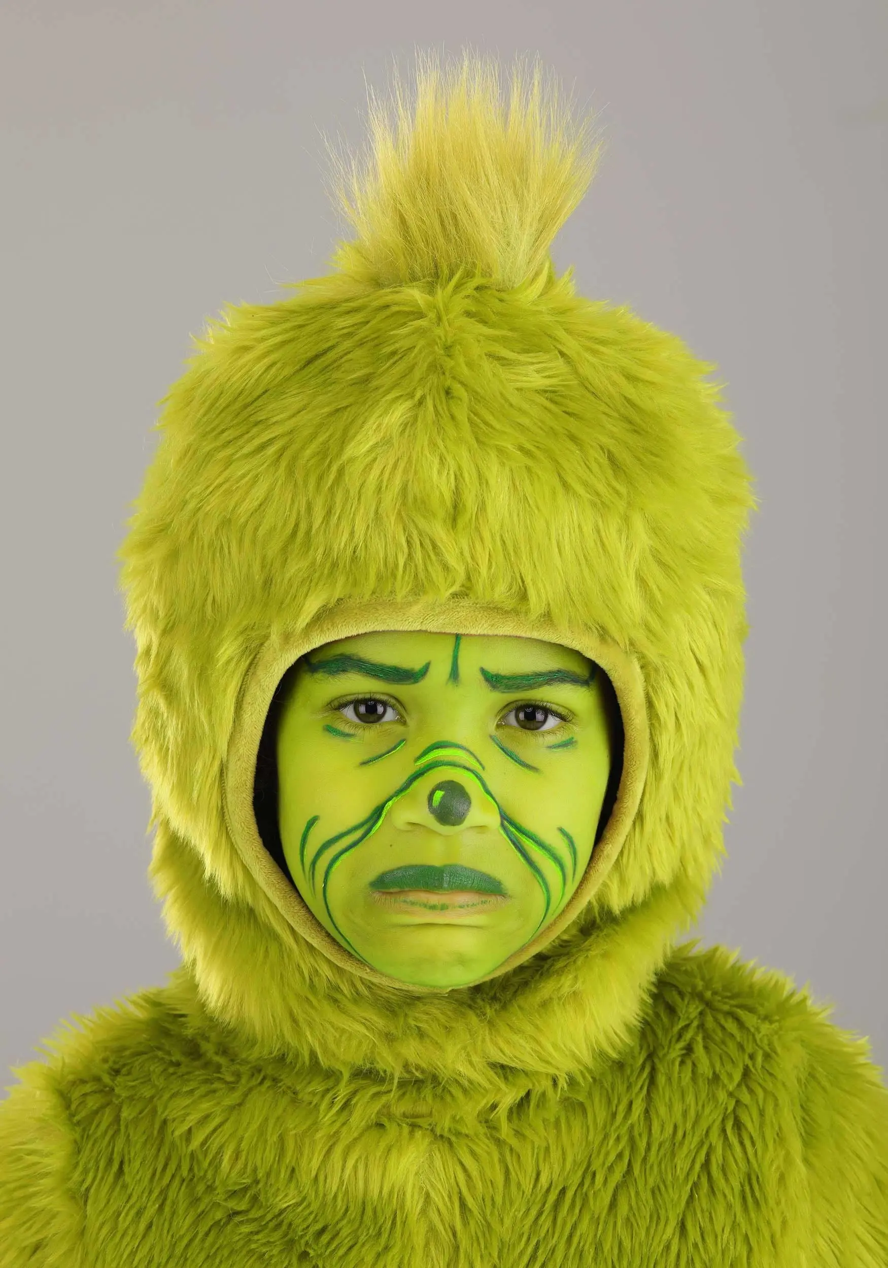 Elope Dr. Seuss Grinch Kid's Open Face Costume 3 Elope Dr. Seuss Grinch Kid's Open Face Costume - Image 3