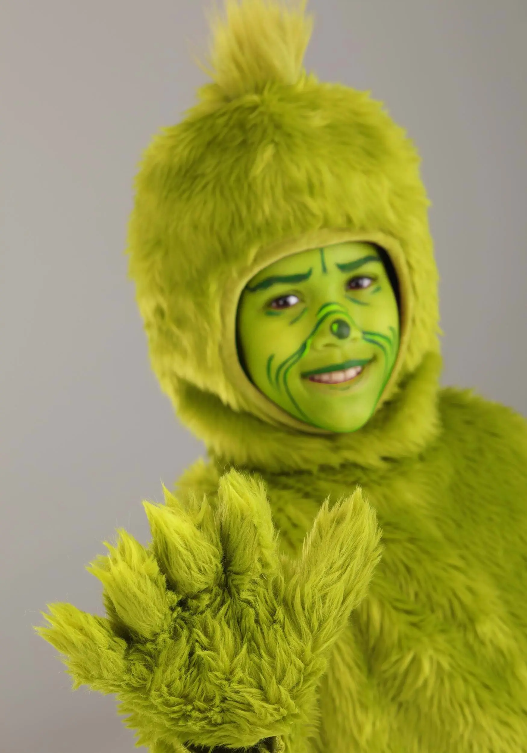 Elope Dr. Seuss Grinch Kid's Open Face Costume 4 Elope Dr. Seuss Grinch Kid's Open Face Costume - Image 4
