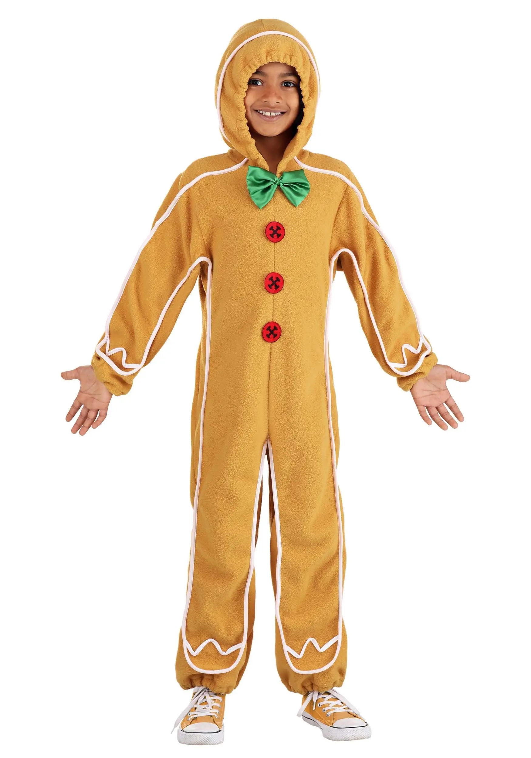 Savvy Garments Kid's Gingerbread Man Onesie Costume 1 Savvy Garments Kid's Gingerbread Man Onesie Costume