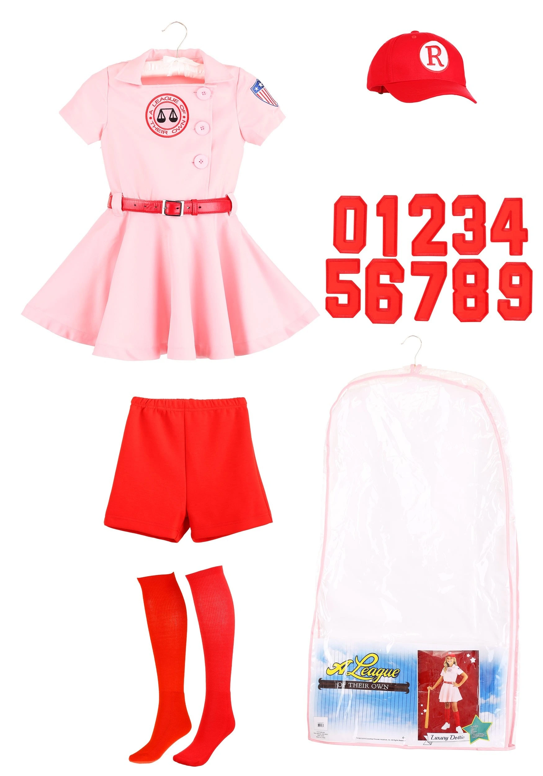 A Leading Role League Of Their Own Luxury Kids Dottie Costume 4 A Leading Role League Of Their Own Luxury Kids Dottie Costume - Image 4