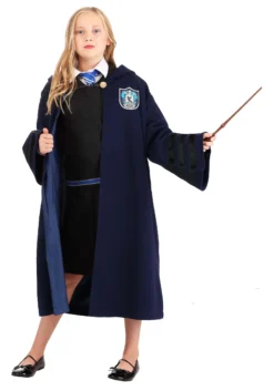 Elope Kids Harry Potter Vintage Hogwarts Ravenclaw Robe -Cheap Anna Costumes Store kids vintage hogwarts ravenclaw robe alt 6