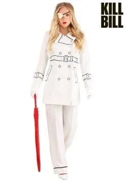 Fun Costumes Women's Kill Bill Elle Driver Trench Coat Costume