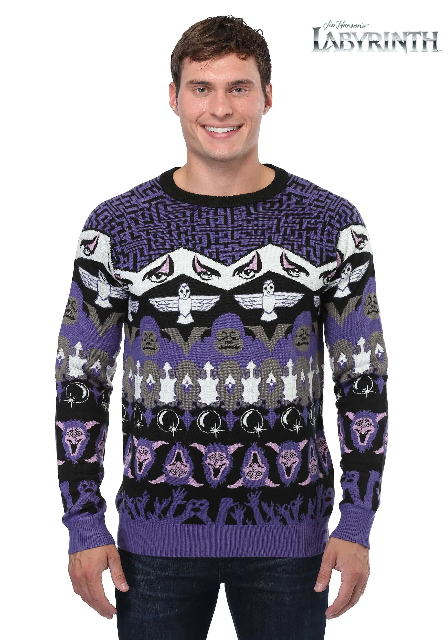 Shenzen Amilla Labyrinth Character Ugly Christmas Sweater 4 Shenzen Amilla Labyrinth Character Ugly Christmas Sweater - Image 4