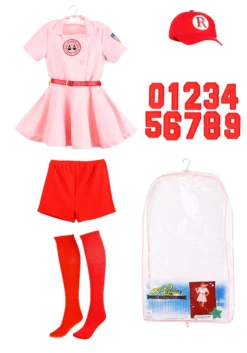 A Leading Role League Of Their Own Prestige Adult Dottie Costume -Cheap Anna Costumes Store league of their own luxury adult womens dottie costume alt3