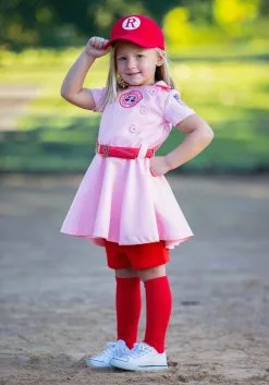 A Leading Role League Of Their Own Toddler Dottie Luxury Costume -Cheap Anna Costumes Store loto toddler girl dottie luxury costume alt 1 upd