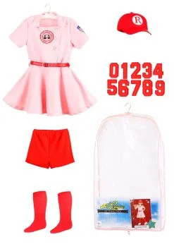 A Leading Role League Of Their Own Toddler Dottie Luxury Costume -Cheap Anna Costumes Store loto toddler girl dottie luxury costume alt 2 upd