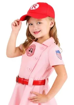 A Leading Role League Of Their Own Toddler Dottie Luxury Costume -Cheap Anna Costumes Store loto toddler girl dottie luxury costume alt 3 upd