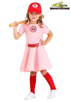 A Leading Role League Of Their Own Toddler Dottie Luxury Costume -Cheap Anna Costumes Store loto toddler girl dottie luxury costume alt 4 upd