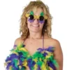 Beistle Feathered Bikini Top For Mardi Gras