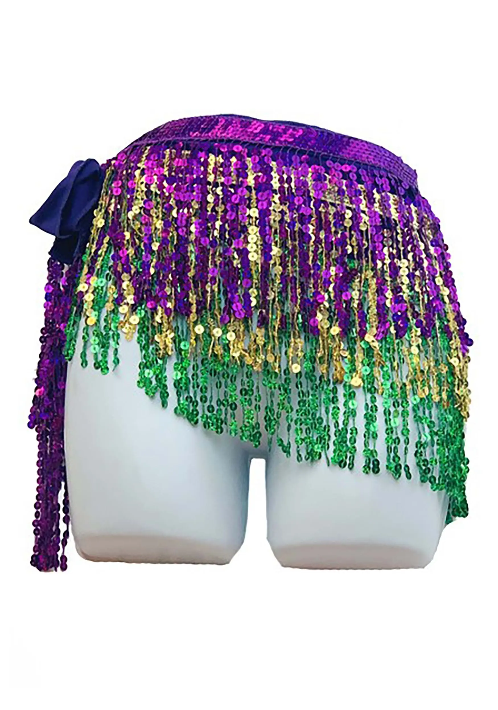 KBW Adult Mardi Gras Tinsel Skirt 1 KBW Adult Mardi Gras Tinsel Skirt
