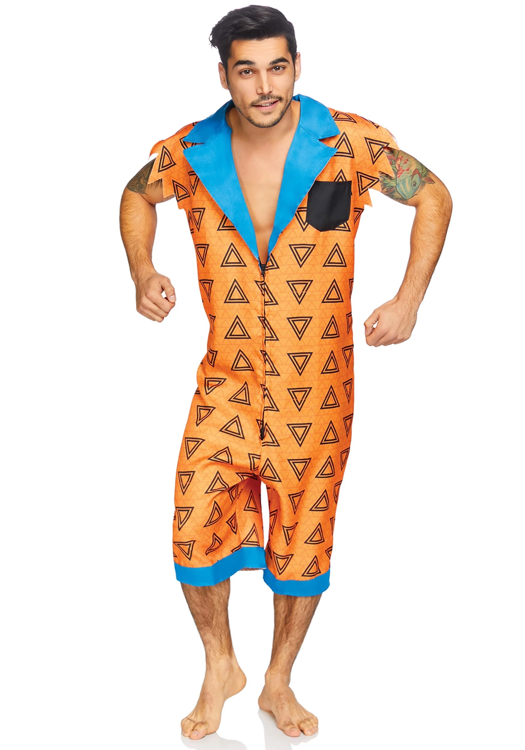 LEG AVENUE Men's Bedrock Bro Romphim Costume 4 LEG AVENUE Men's Bedrock Bro Romphim Costume - Image 4