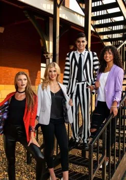 Haizhilan Garment CO., LTD Classic Beetlejuice Men's Blazer -Cheap Anna Costumes Store mens classic beetlejuice blazer alt 3