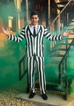 Haizhilan Garment CO., LTD Classic Beetlejuice Men's Blazer -Cheap Anna Costumes Store mens classic beetlejuice blazer alt 5