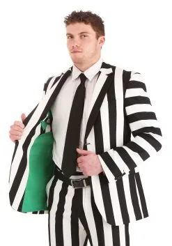 Haizhilan Garment CO., LTD Classic Beetlejuice Men's Blazer -Cheap Anna Costumes Store mens classic beetlejuice blazer alt 6