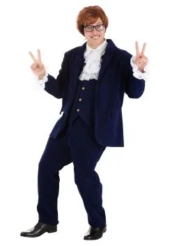 Fun Costumes Deluxe Blue 60s Swinger Costume For Men -Cheap Anna Costumes Store mens deluxe 60s swinger halloween costume alt 9