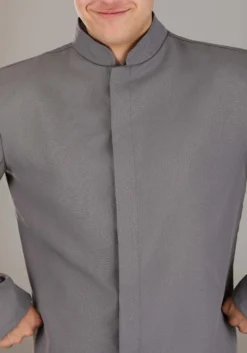 Fun Costumes Deluxe Adult Gray Suit Costume -Cheap Anna Costumes Store mens deluxe evil suit costume alt 3