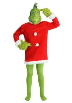 Elope Deluxe Grinch Costume -Cheap Anna Costumes Store mens deluxe grinch costume alt 2
