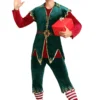 Fun Costumes Men's Deluxe Holiday Elf Costume