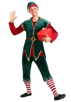Fun Costumes Men's Deluxe Holiday Elf Costume