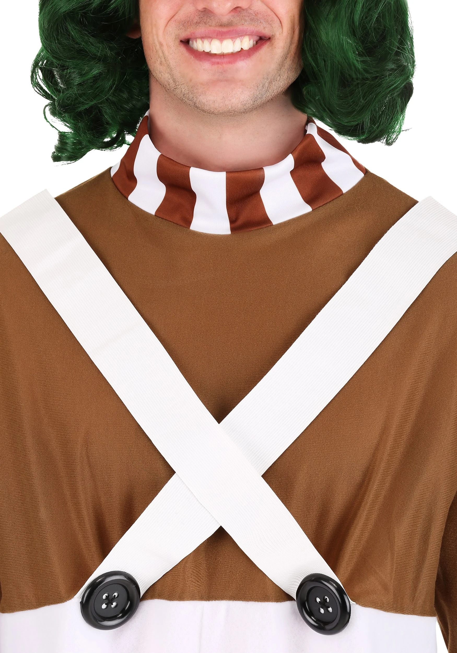 Rubies Costume Co. Inc Men's Deluxe Oompa Loompa Costume 3 Rubies Costume Co. Inc Men's Deluxe Oompa Loompa Costume - Image 3