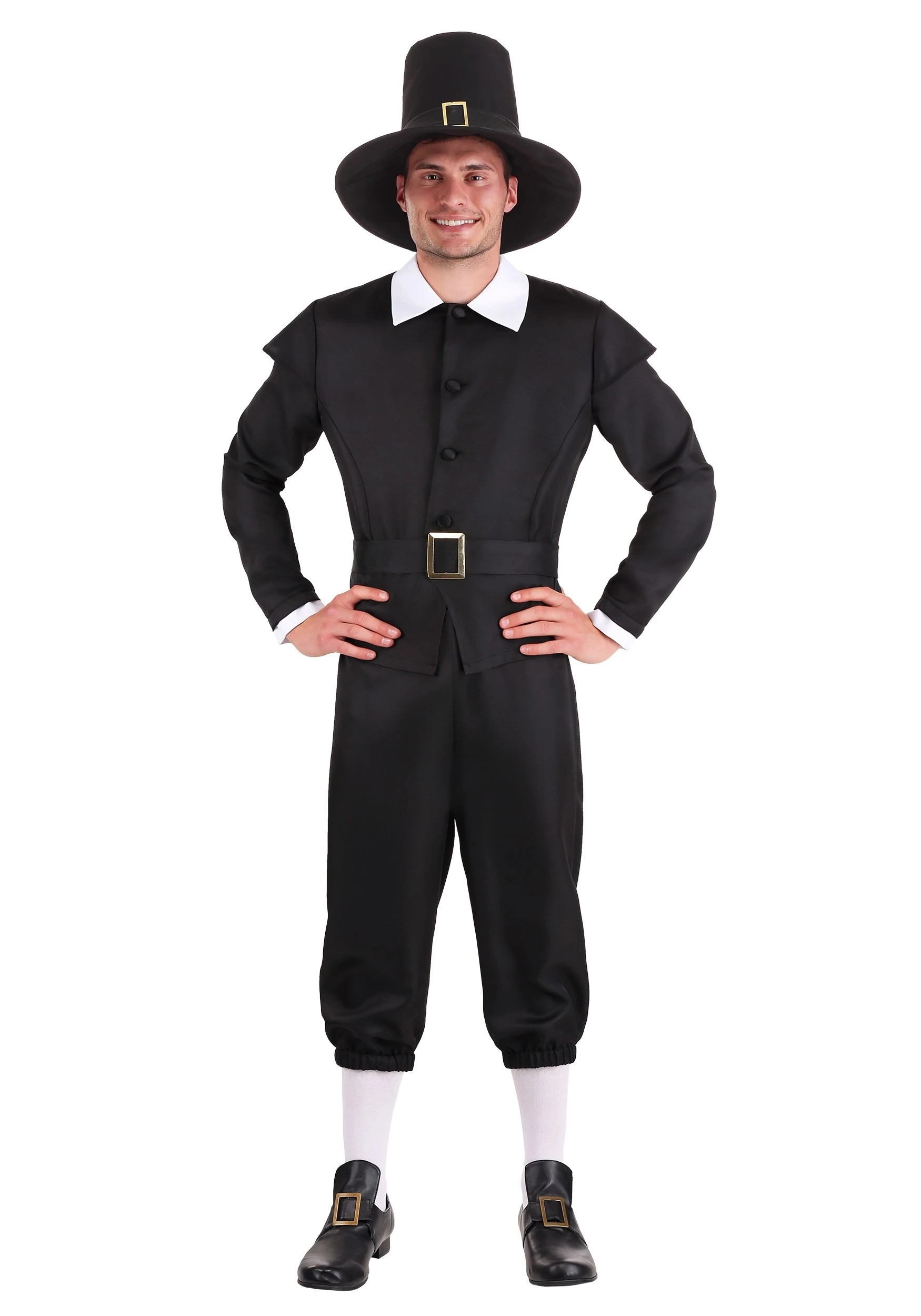 Fun Costumes Men's First Pilgrim Costume 1 Fun Costumes Men's First Pilgrim Costume