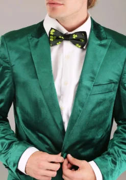 Haizhilan Garment CO., LTD Green Leprechaun Suit Costume For Men -Cheap Anna Costumes Store mens green leprechaun suit costume alt 3