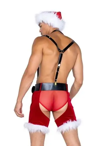 Roma Naughty St. Nick Costume For Men 2 Roma Naughty St. Nick Costume For Men - Image 2