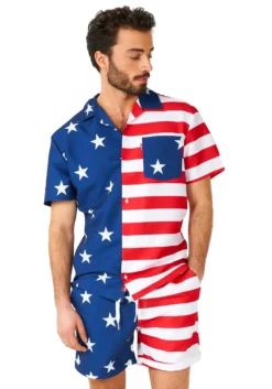 Opposuits American Flag Men's Summer Loungewear -Cheap Anna Costumes Store mens opposuits mcsummer lounge wear alt 2