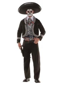 Underwraps Plus Size Men's Day Of The Dead Costume