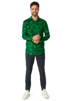 Opposuits Mens Suitmeister Button Up St. Pats Green Shirt 10 Opposuits Mens Suitmeister Button Up St. Pats Green Shirt -Cheap Anna Costumes Store mens suitmeister button up st pats green shirt alt 4
