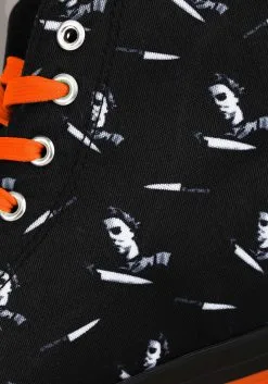 Ground Up Michael Myers Halloween High Top Shoes 13 Ground Up Michael Myers Halloween High Top Shoes -Cheap Anna Costumes Store michael myers high top shoes alt 6